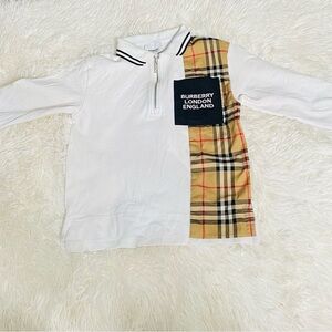 Burberry Boys White Polo